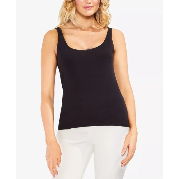 VINCE CAMUTO Essential Sleeveless Knit Tank in Black - NWT - Size Medium - Picture 1 of 3